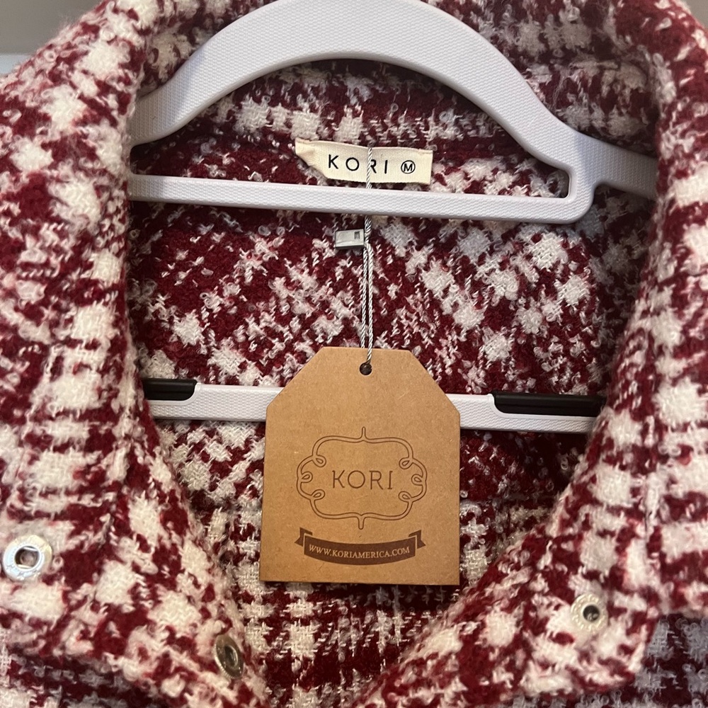 Shacket - Ruby/Maroon color - Picture 2 of 3